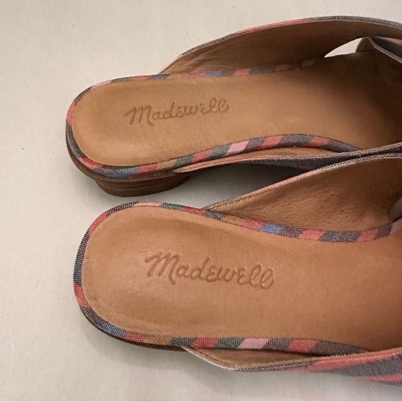 Madewell The Ruthie Crisscross Mule Sandals in Rainbow Stripe size 9.5 - Picture 4 of 7